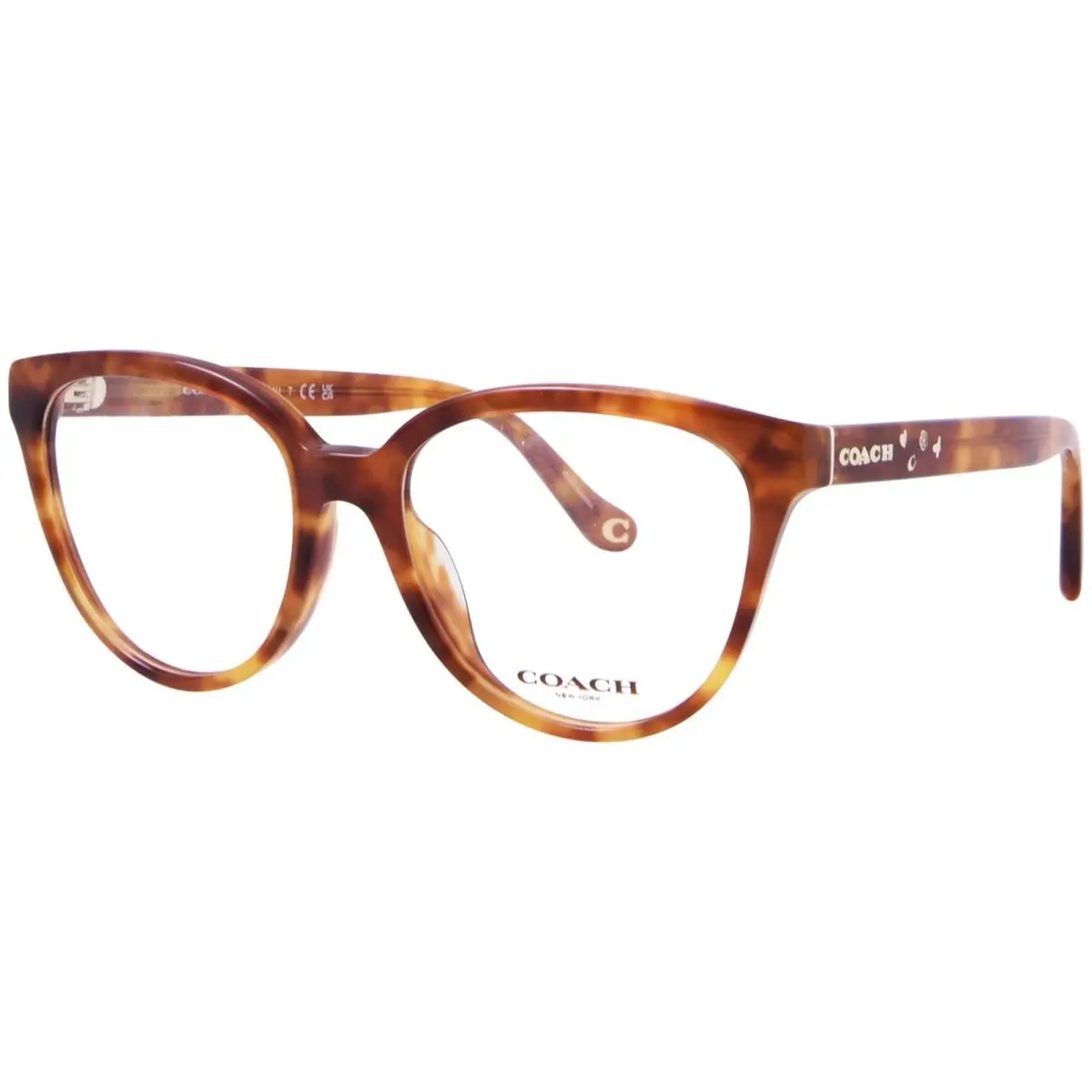 HC6234U 5774 Eyeglasses Women`s Caramel Tortoise Full Rim 53mm by Coach