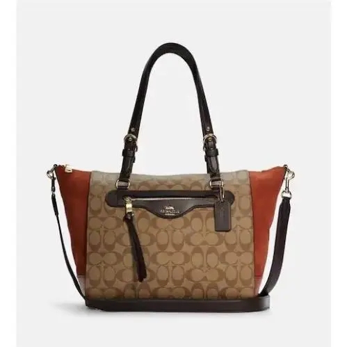 Coach C5789 Kleo Carryall Handbag/shoulder Bag In Signature Canvas