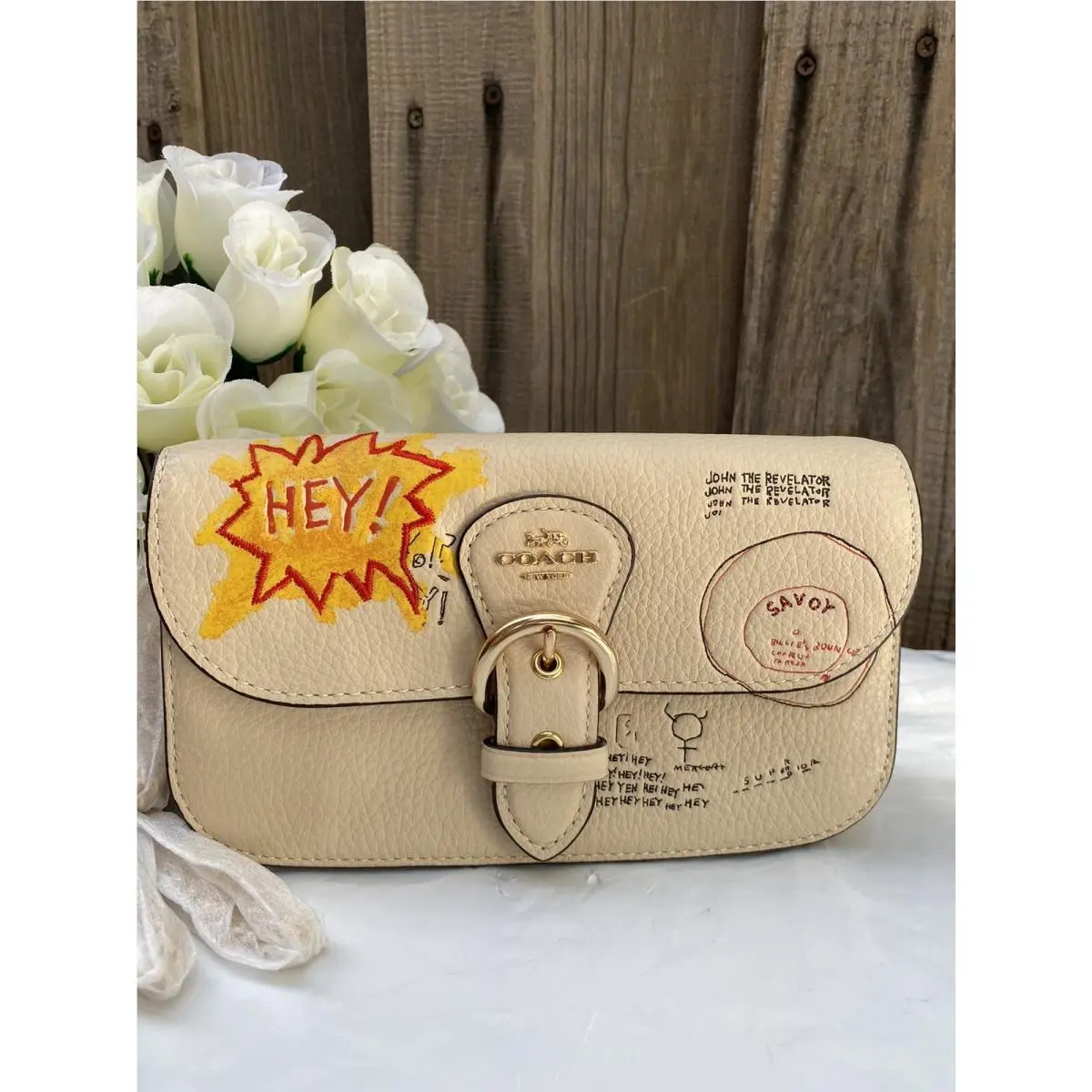 Coach X Jean Michel Basquiat Kleo Crossbody c5612
