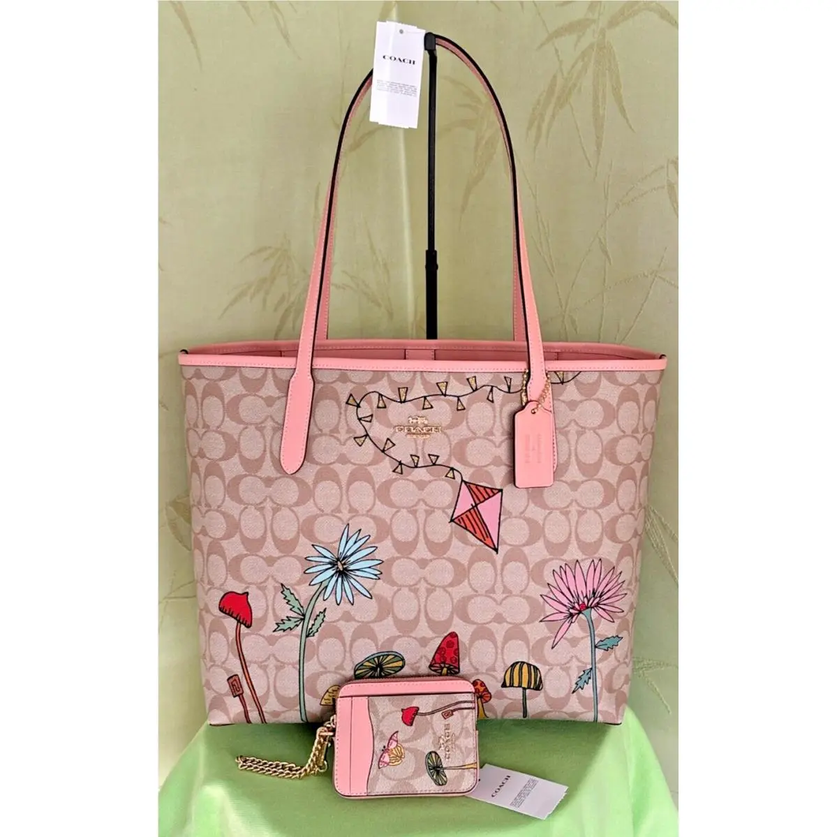 Coach X Observed BY US City Tote + Zip Card Case Set :nwt CU392/CU403