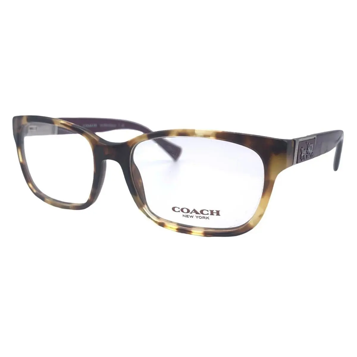 Coach Eyeglasses Optical HC6062 5273 51mm Spotty Tortoise Purple - Frame: Matte Pink Light Gold