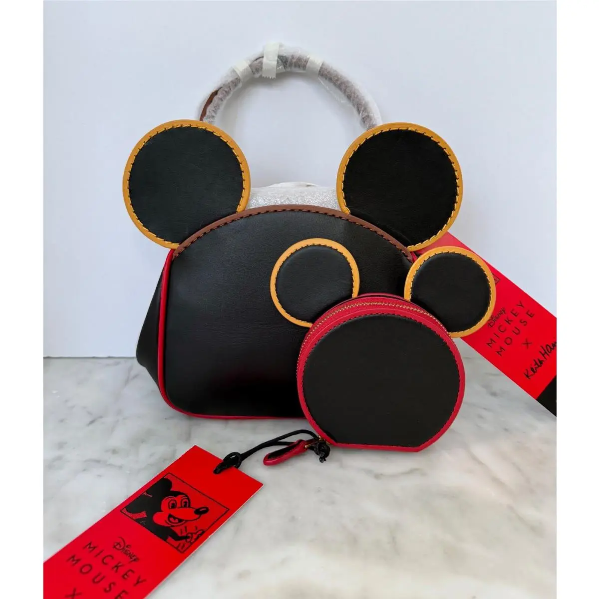 Coach Disney Mickey Mouse x Keith Haring Kisslock Bag and Coin Case