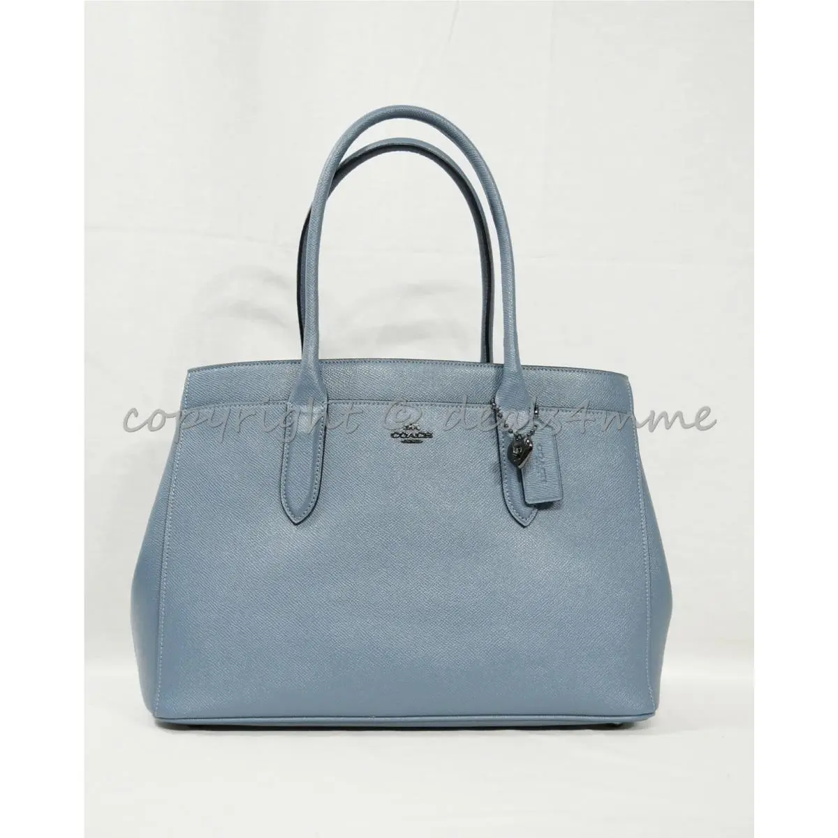 24218 Bailey Crossgrain Leather Carryall Tote/satchel in Chambray by Coach