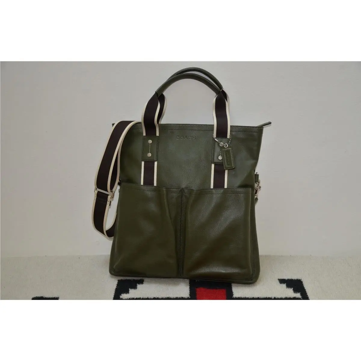 Coach Crossbody Leather Shoulder Messenger Tote Bag