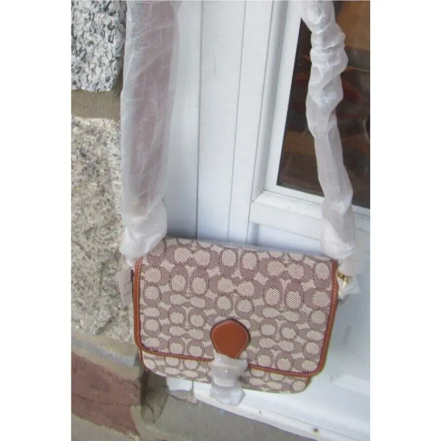 Coach Frankie Crossbody Signature Textile Jacquard Shoulder Bag/ Cocoa/CC098