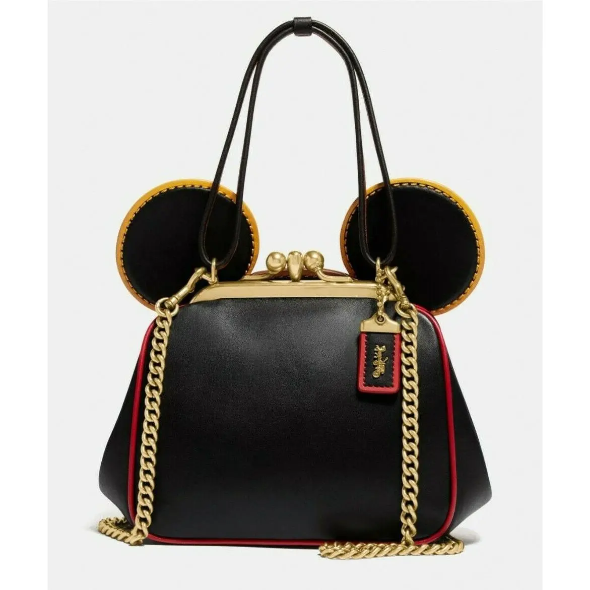 Coach Disney Mickey Mouse X Keith Haring Kisslock Bag