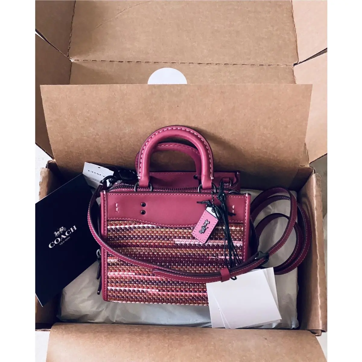 Coach Rogue 17 Upwoven Natural Rouge/multi C5466