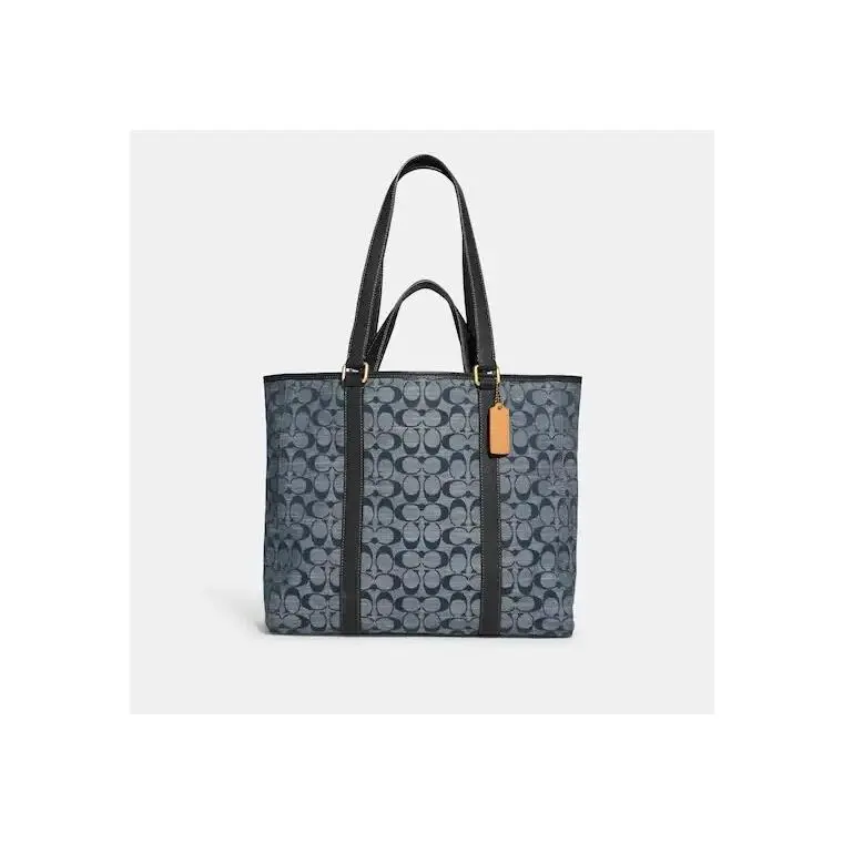 Coach Hudson Double Handle Tote Bag In Signature Chambray Msrp: