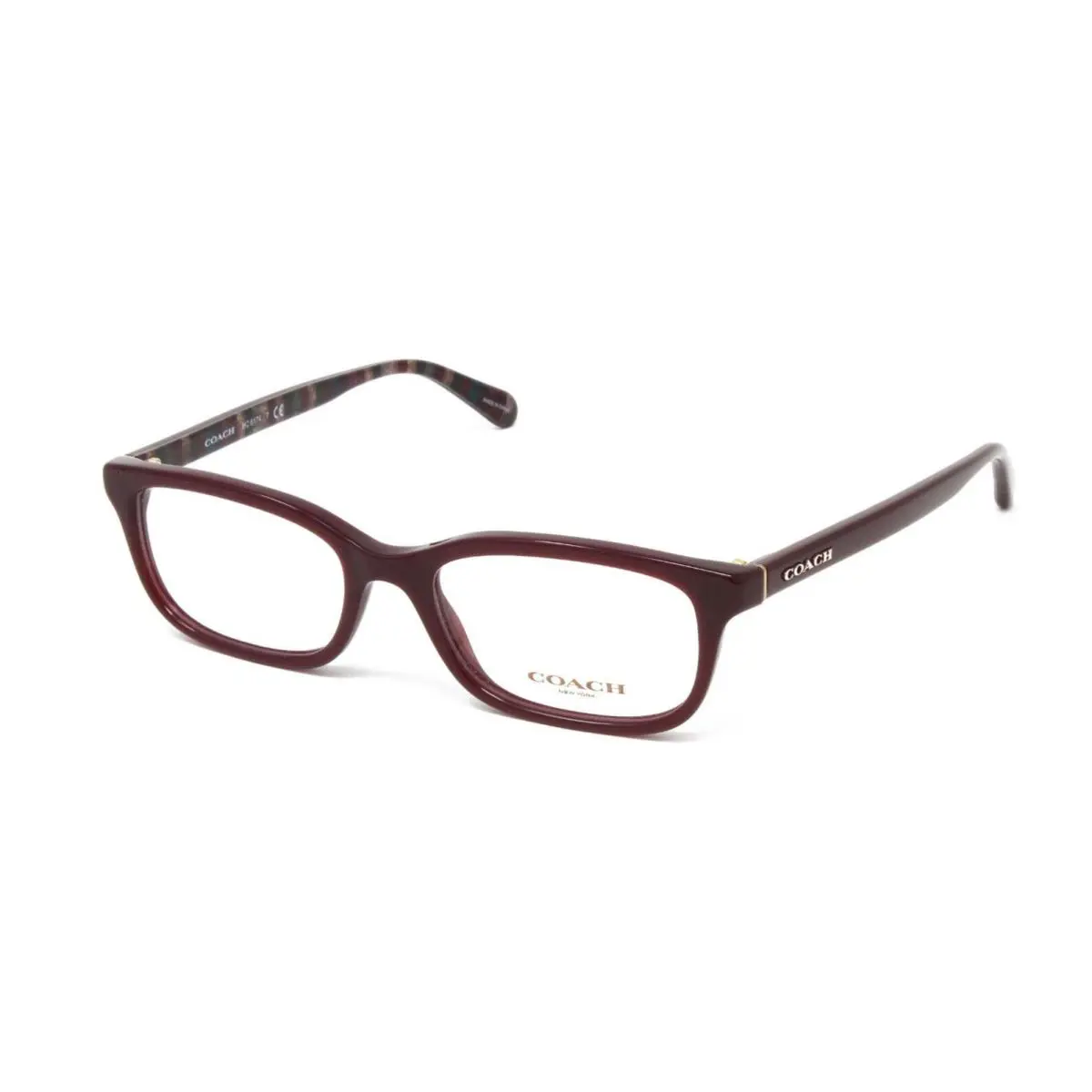 Coach Women`s Eyeglasses Rectangular Plastic Oxblood 50mm HC6174-5479
