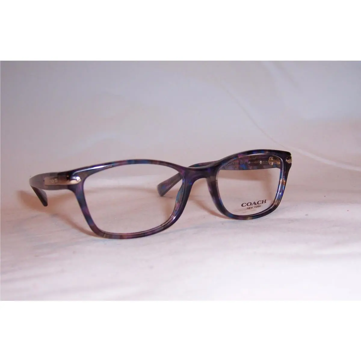 Coach Eyeglasses HC 6065 5288 Confetti Purple 49mm RX
