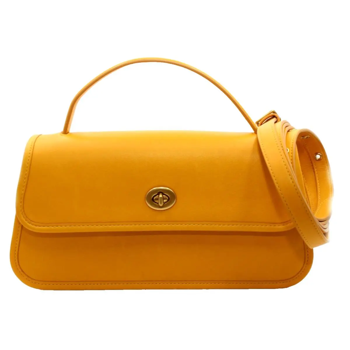 Coach Buy Now Turnlock Clutch Yolk Crossbody Yolk + Tag 89702