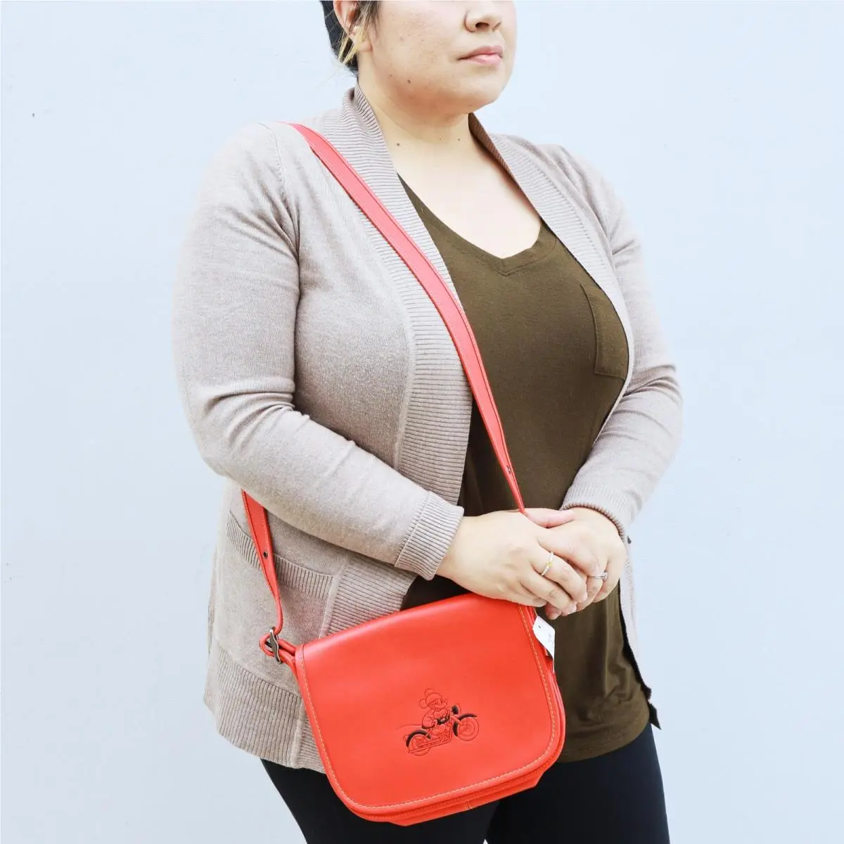Coach Limited Edition Micky Patricia Saddle Shoulder Bag Red