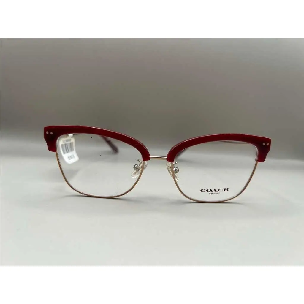 Coach HC5104B 9331 Burgundy Rose Gold 53 mm Demo Lens Woman`s Eyeglasses