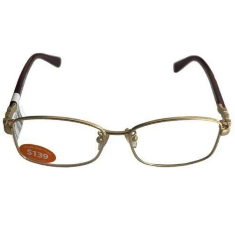 Coach Women`s Eyeglasses HC 5083B 9277- Satin Gold/black Cherry Size 51-14-135