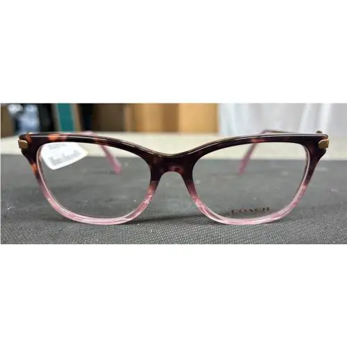 Coach HC6176 5650 Rose Tortoise Gradient Rectangle 53-17-140 Women`s Eyeglasses