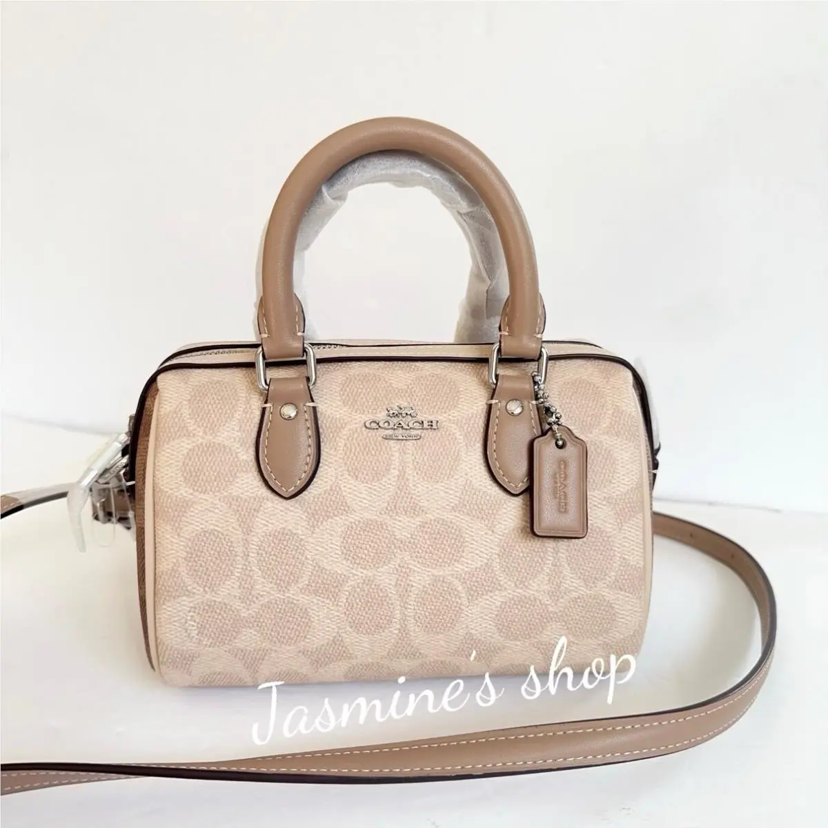 Mini Rowan Crossbody Bag In Blocked Signature Canvas CW330 by Coach