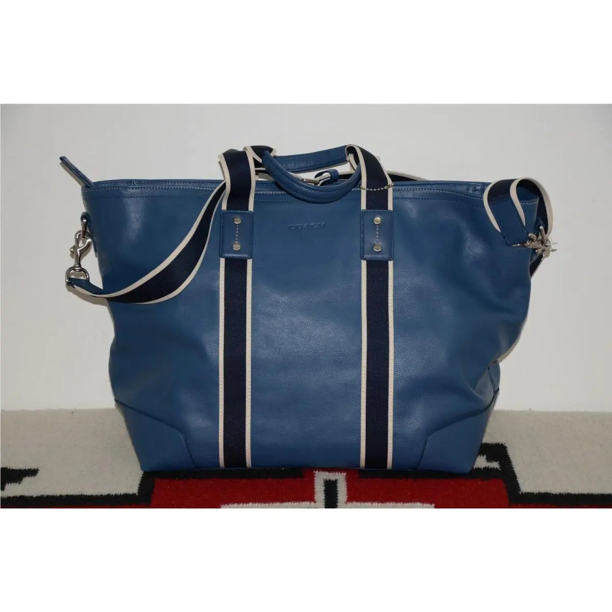 Coach Crossbody Leather Shoulder Tote Bag