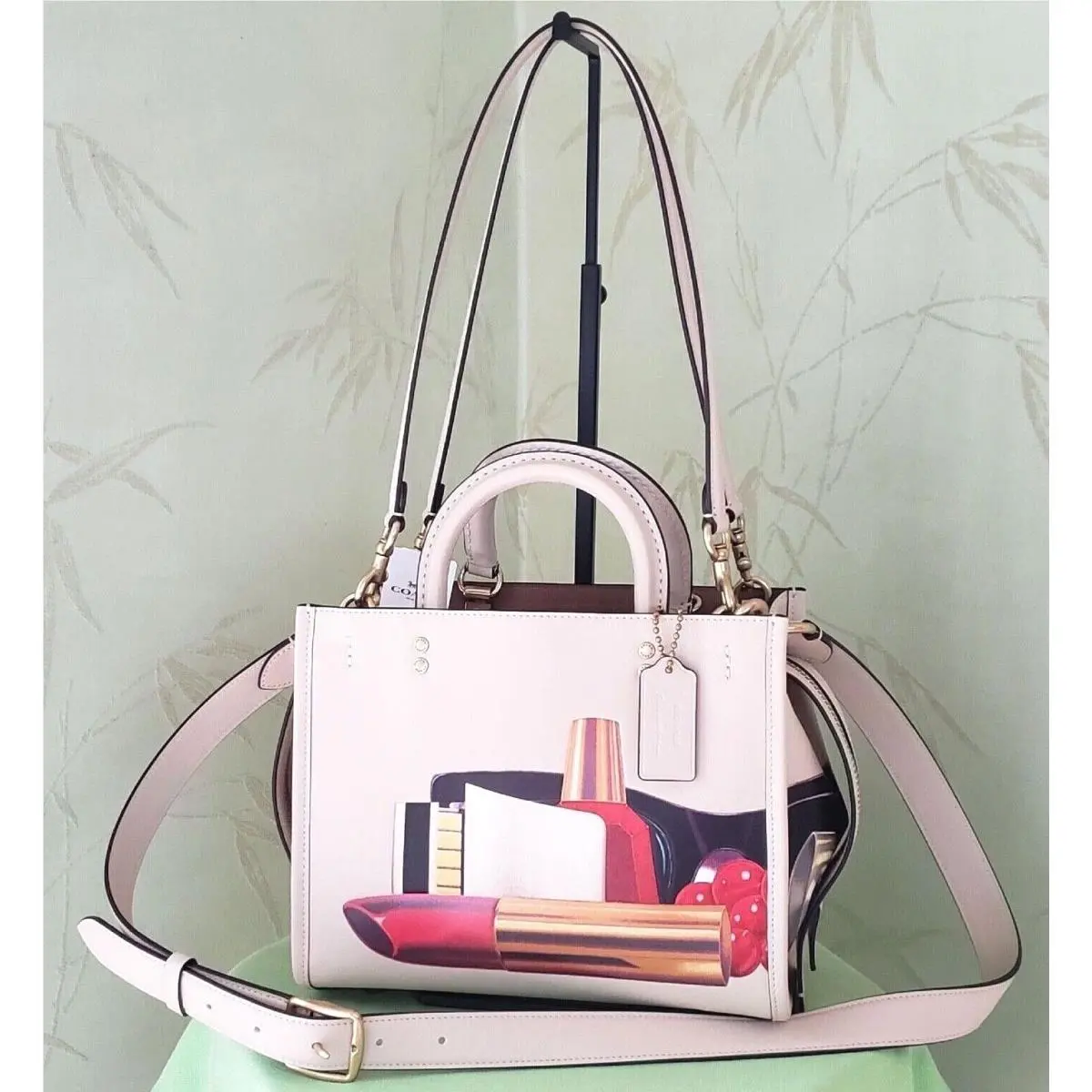 Coach X Tom Wesselmann Still Life Rogue 25 Bag:nwt CA126 Ivory/multi See Note