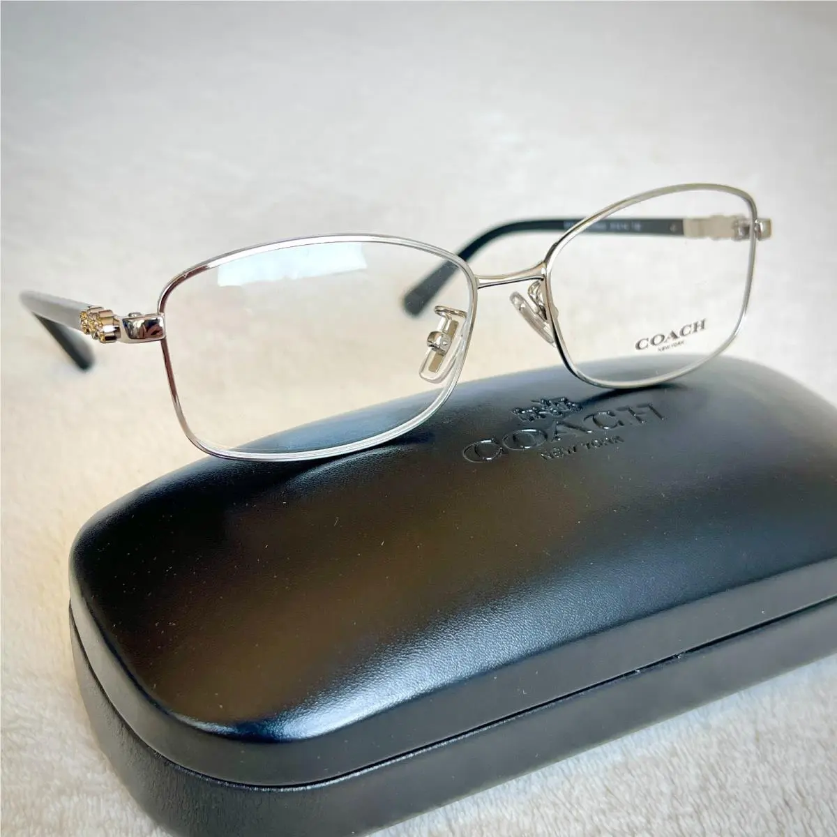 Coach HC 5083 B / 9015 Woman`s Eyeglasses Frames Black/silver 51-14-135