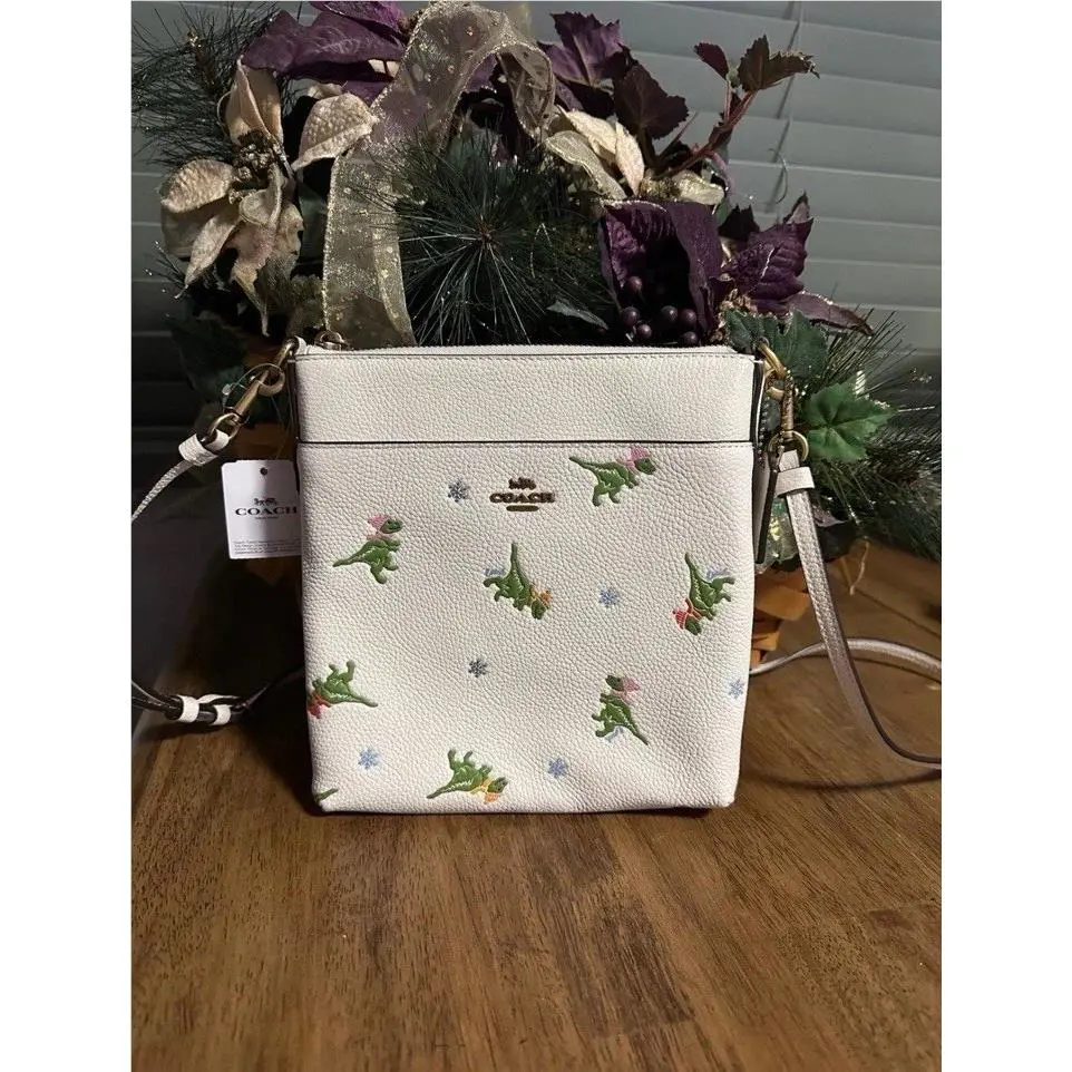 Coach Dinosaur Rexy Winter Holiday Crossbody Shoulder Bag