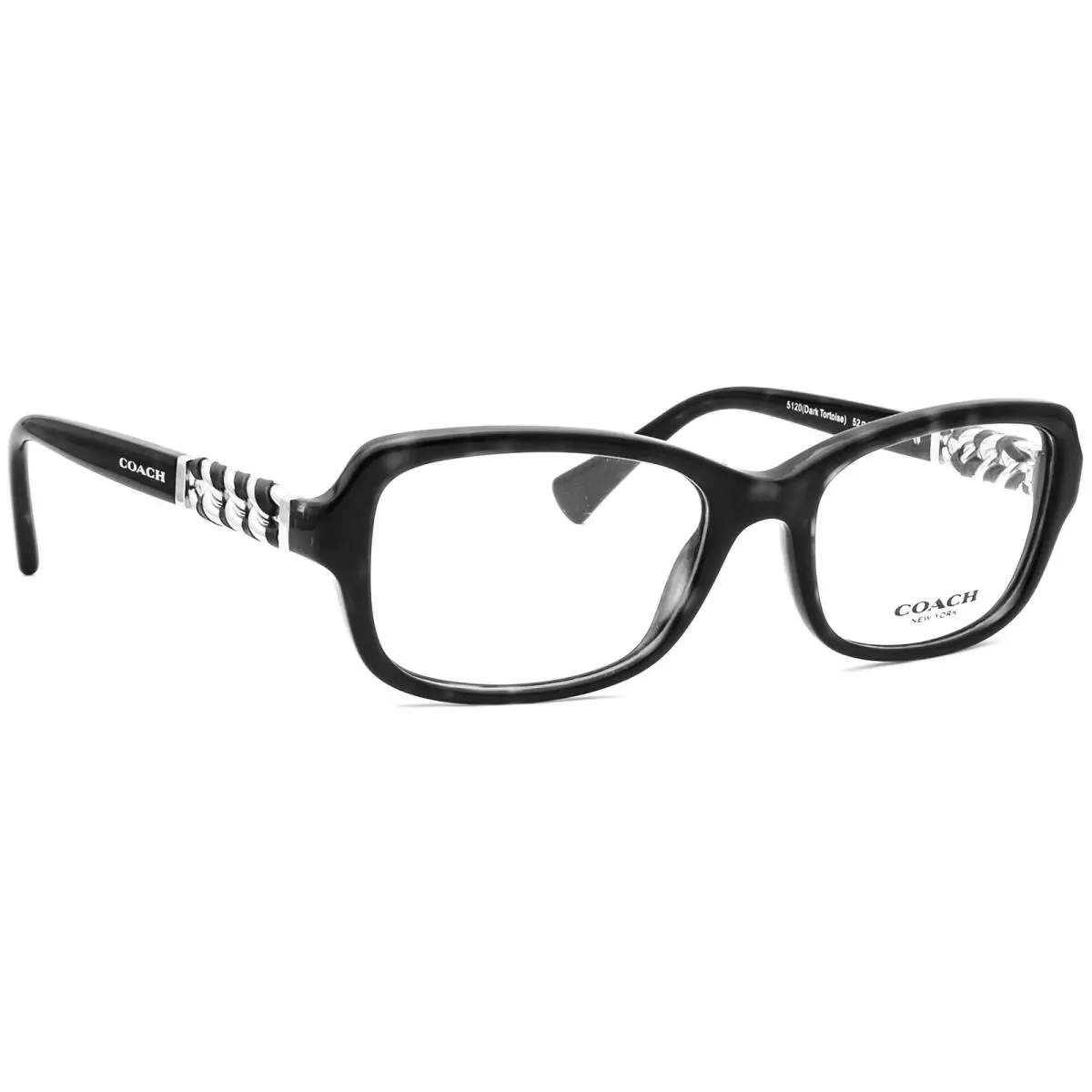 Women`s Eyeglasses HC 6075Q 5120 Dark Tortoise Square Frame 52 18 135 by Coach