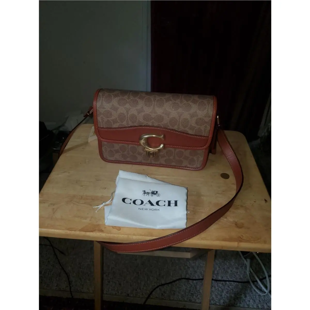 Coach Studio Shoulder Bag In Signature Canvas C6639 Rt 450.00