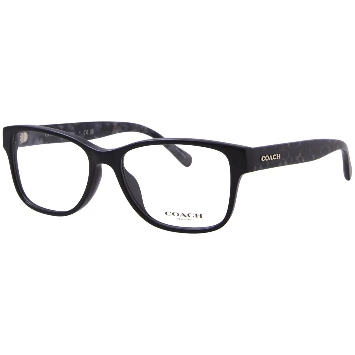 HC6208U 5002 Eyeglasses Women`s Black Full Rim Rectangle Shape 54mm by Coach