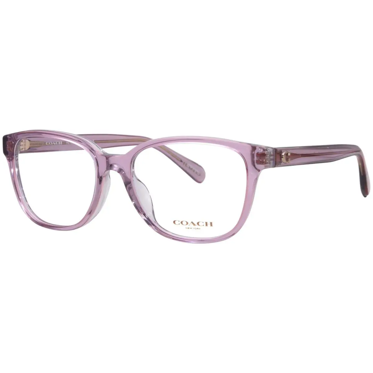 Coach HC6224U 5781 Eyeglasses Women`s Black/transparent Blush Full Rim 53mm