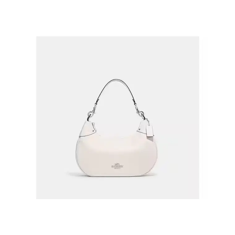 Coach Pebble Leather Mara Hobo Shoulder Bag W/crossbody Chalk White
