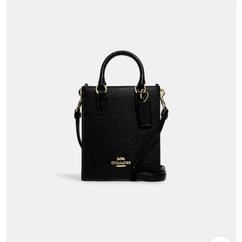 North South Mini Tote Coach Black