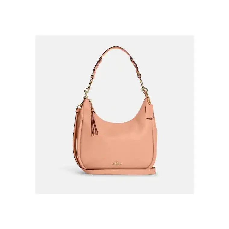 Coach Leather Jules Hobo Shoulder Bag W/crossbody Strap Blush Peach W/ Dust Bag