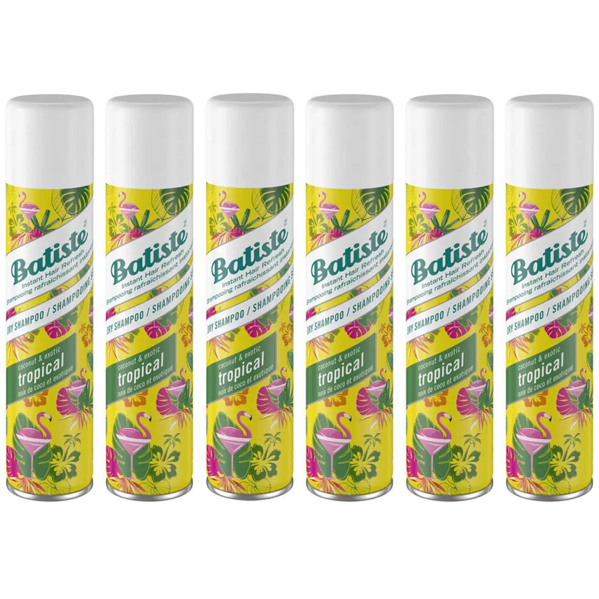 Pack of 6 Batiste Dry Shampoo Tropical 6.73 Ounce