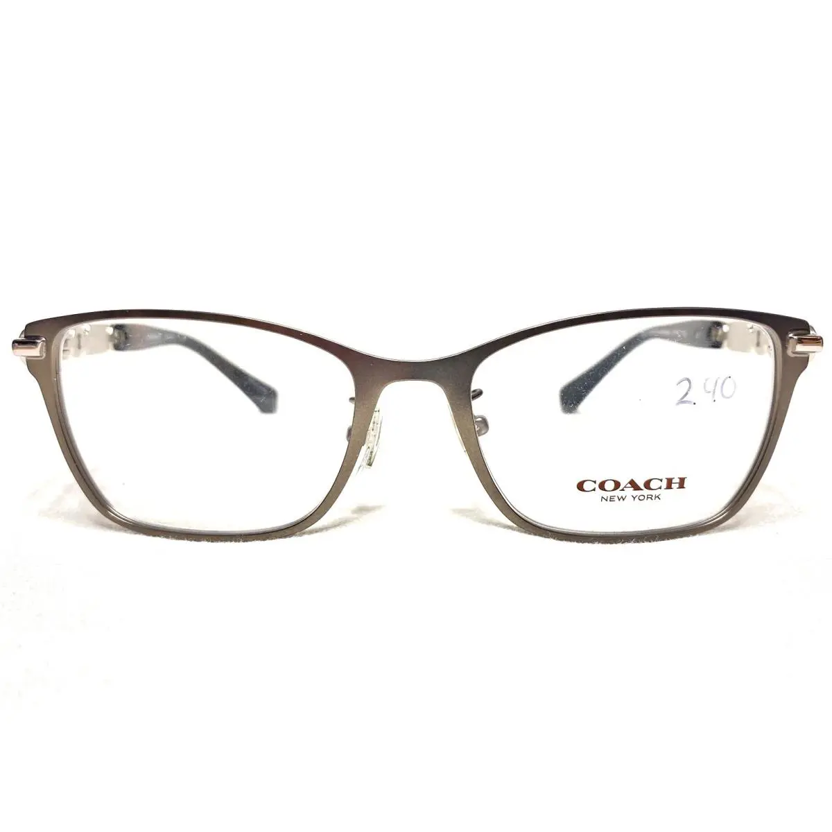 Coach HC5065 9017 Womens Dark Silver/black Rectangle Eyeglasses Frames 51/17 - Frame: Dark Silver/Black, Manufacturer: 9017