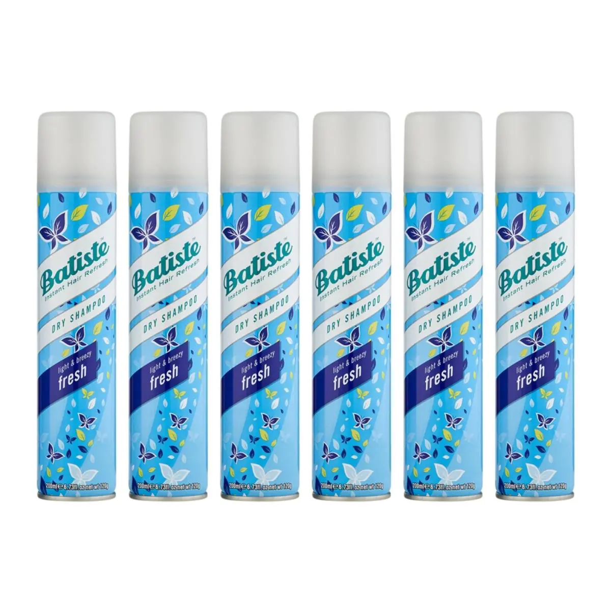Batiste Fresh Dry Shampoo - Light Breezy 6.73 fl Oz. Pack of 6