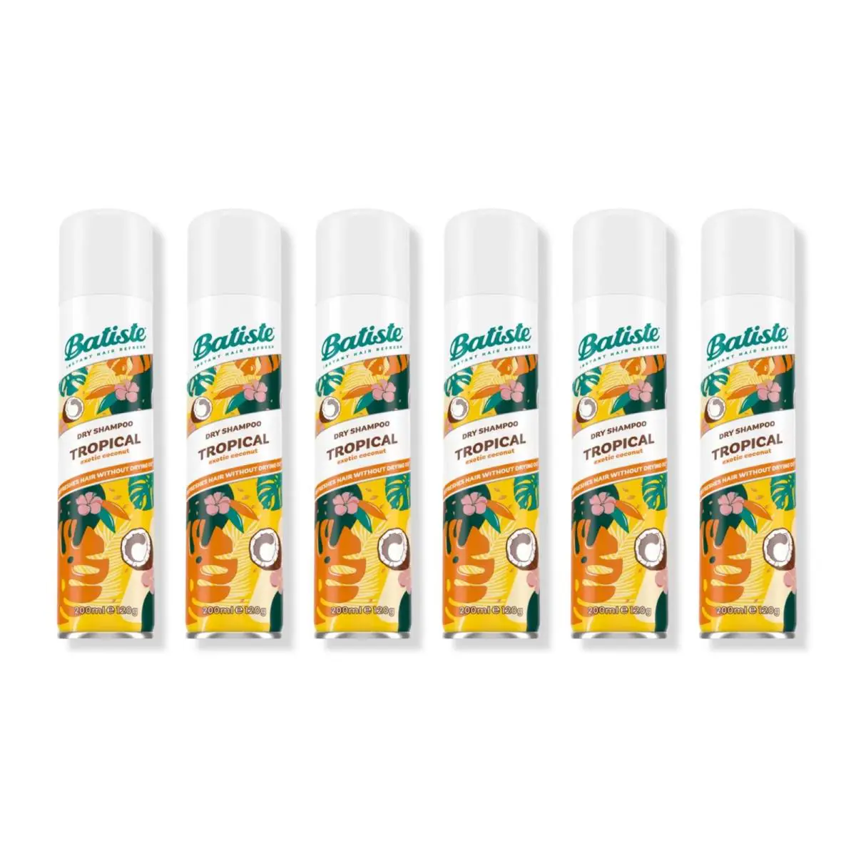 Tropical Dry Shampoo - Coconut Exotic 6.73 fl Oz. Pack of 6 by Batiste