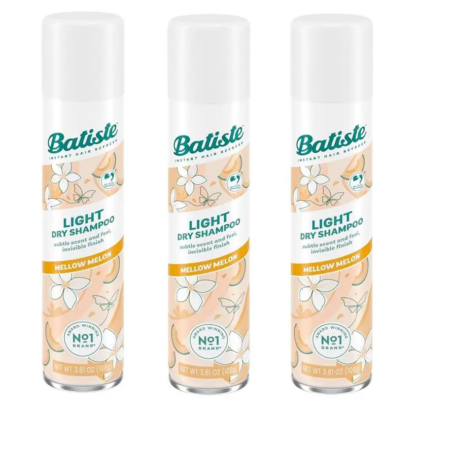 BL Batiste Dry Shampoo Light Mellow Melon 3.81oz Each Three Pack