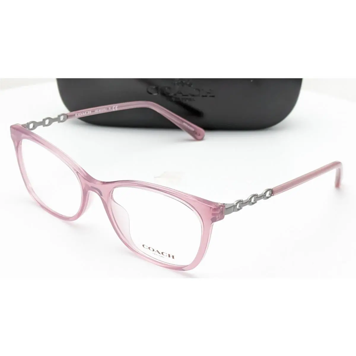 Coach HC6127U 5535 Cat Eye Transparent Purple Womens Eyeglasses 53mm