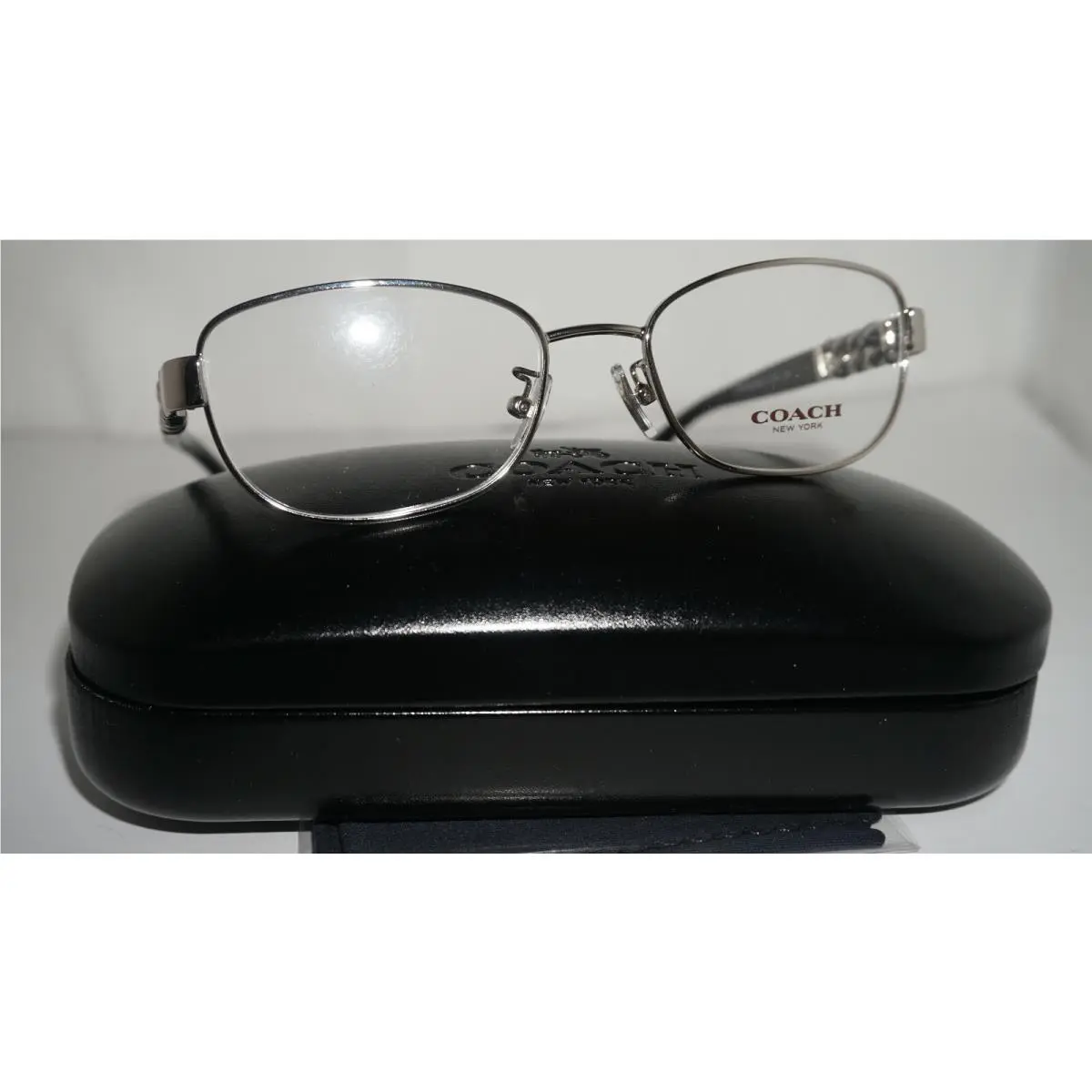Coach Eyeglasses Silver Black HC5072Q 9015 51 17 135