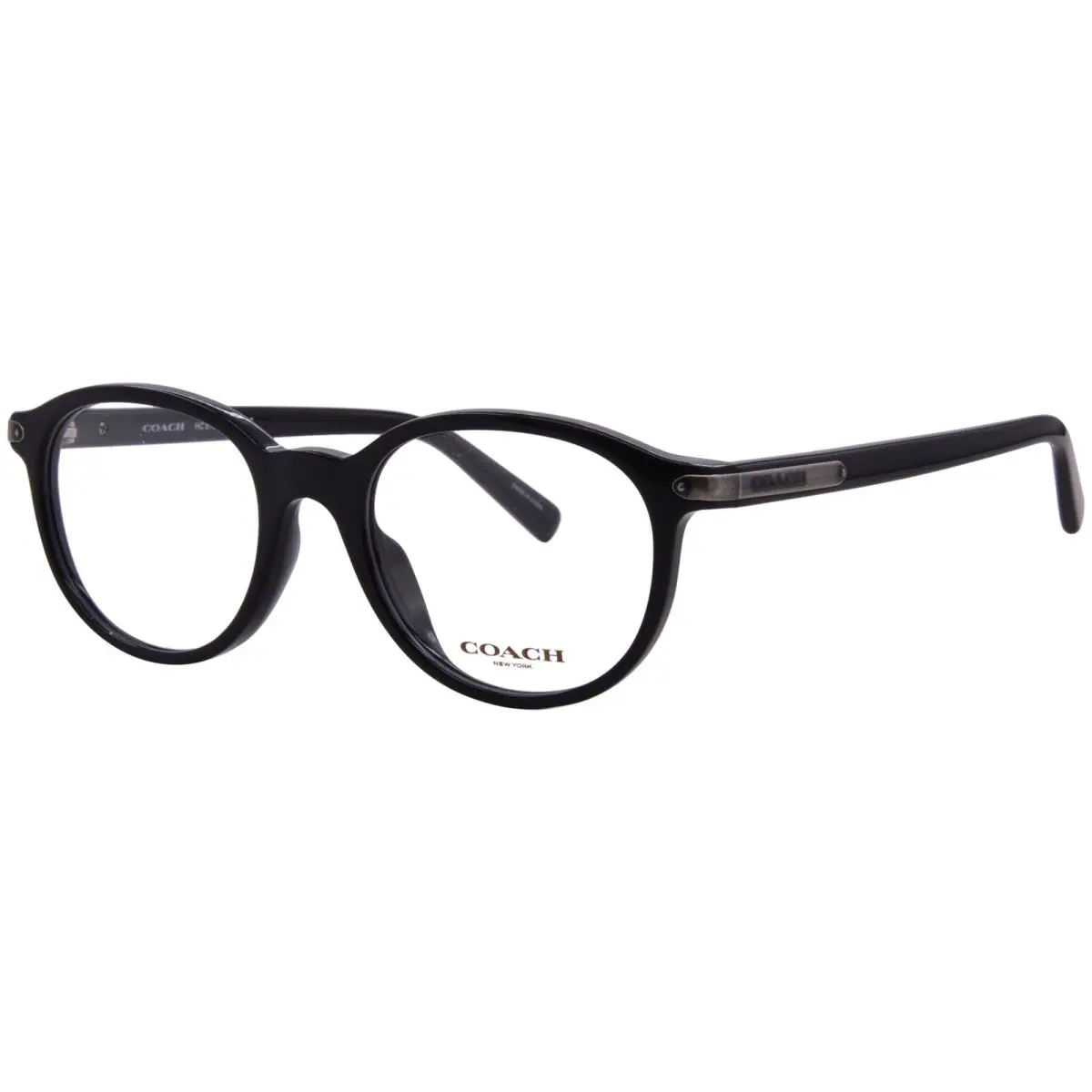 Coach HC6167U 5002 Eyeglasses Men`s Black/gunmetal Full Rim Round Shape 51mm