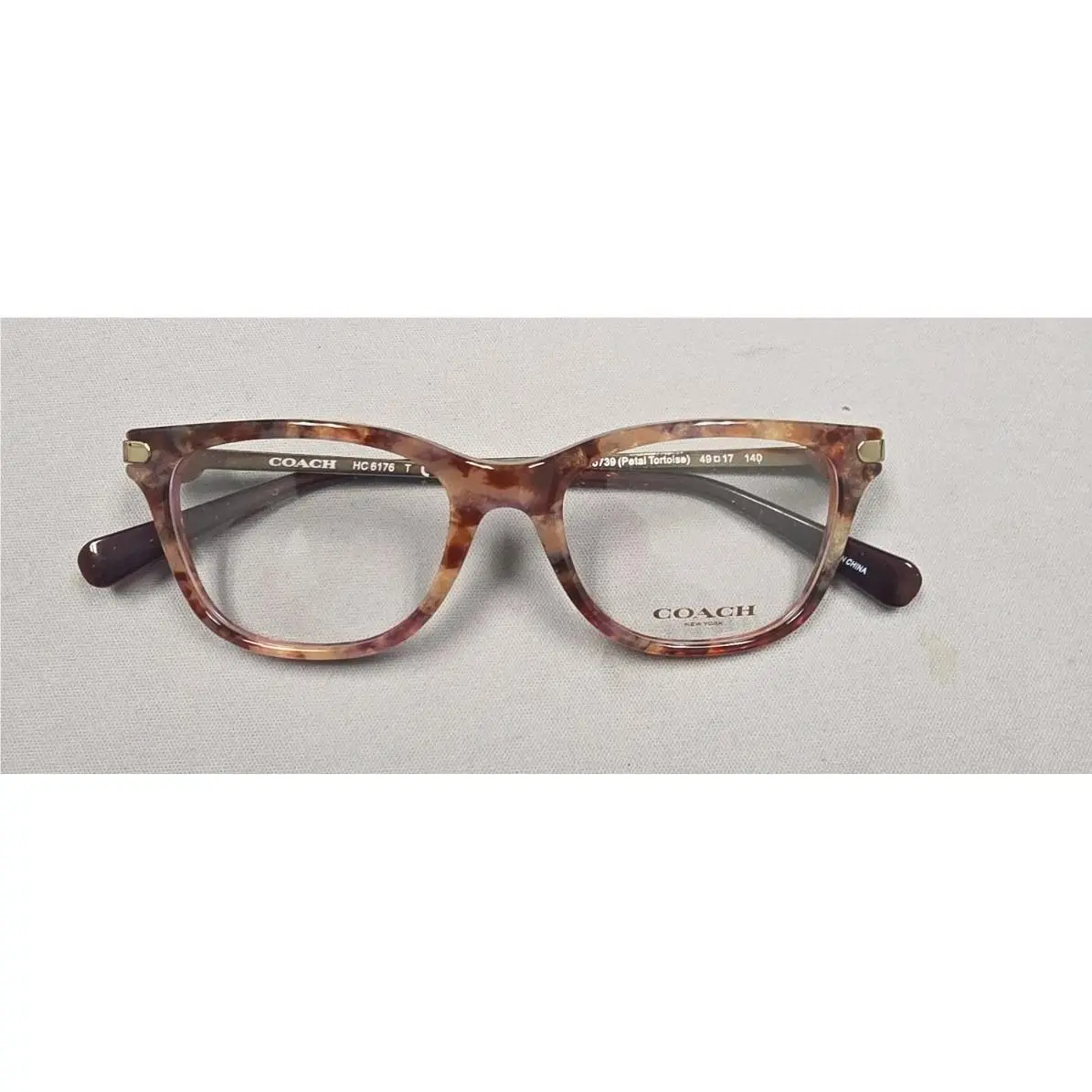 Coach HC6167U 5739 Petal Tortoise Womens Eyeglasses 49-17-140