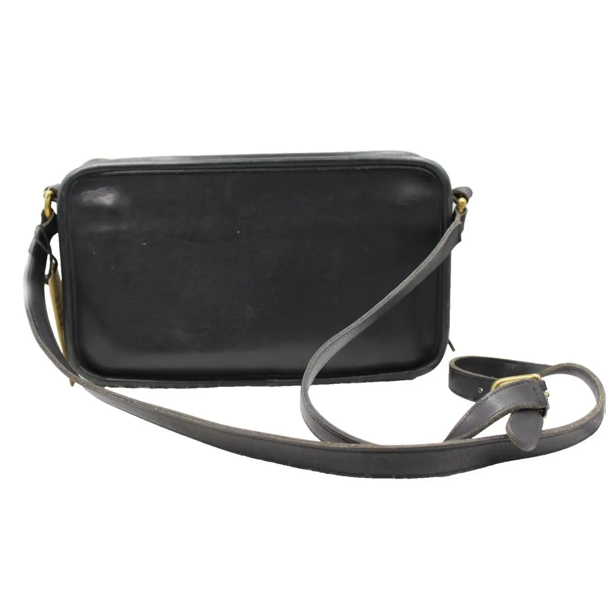 Coach Original Restored Glovetanned Black Leather Multi-compartment Bag 7170
