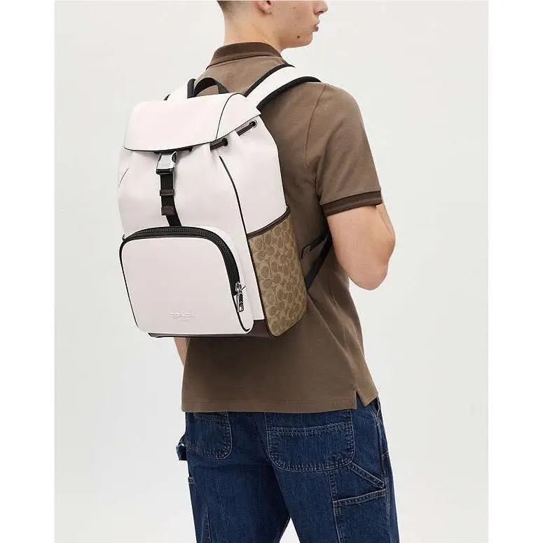 Coach Racer Backpack In Signature Colorblock CT751