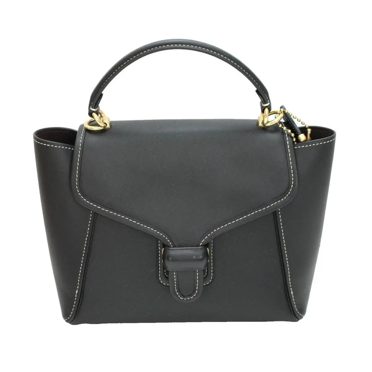 Coach Courier Carryall Black Glovetanned Leather Handle Shoulder Bag