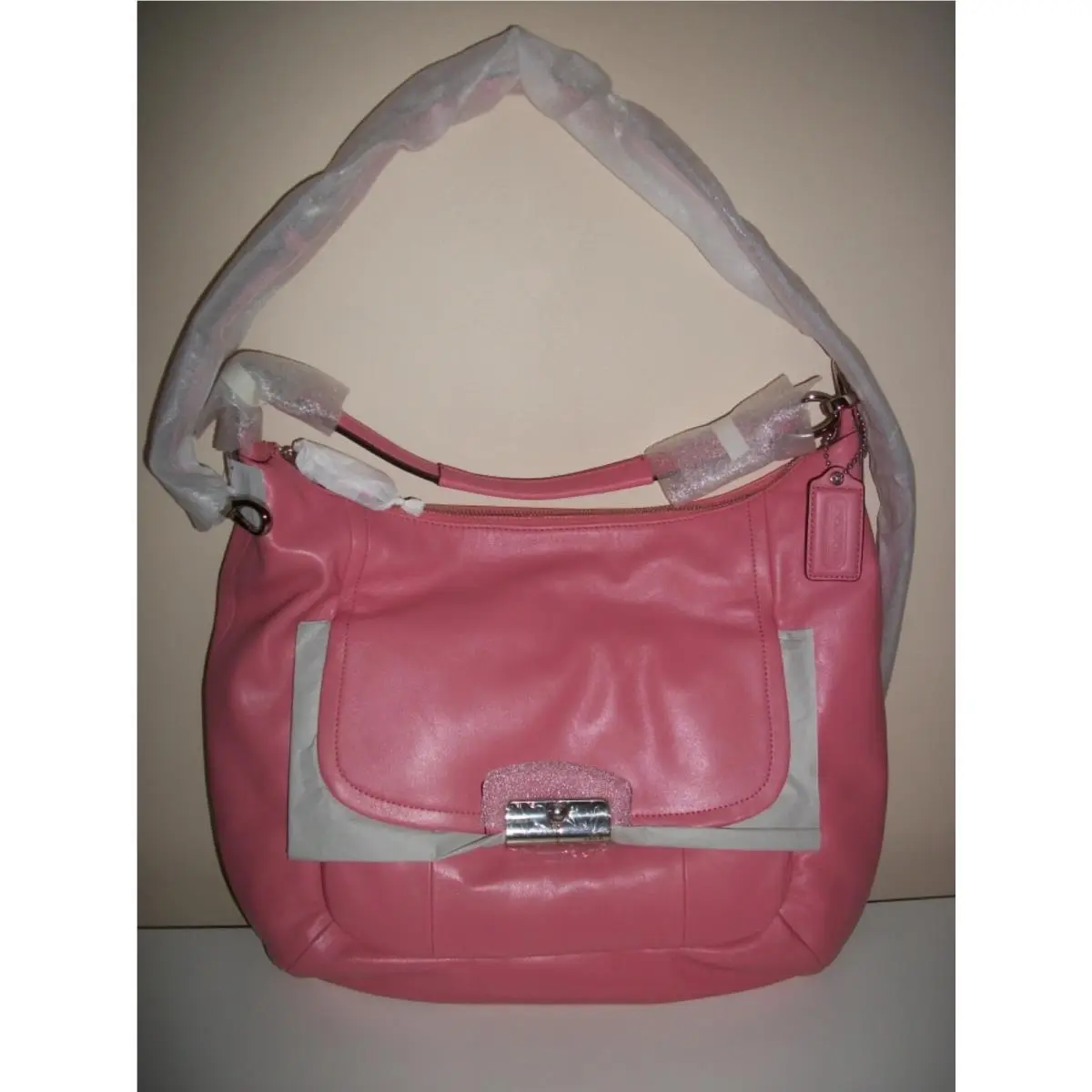 Coach Kristin Leather Rose/silver Large Hobo F22309 Retail