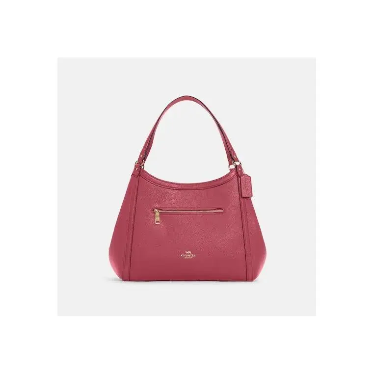Nwt/coach Pebble Leather Kristy Shoulder/tote/hobo Rouge Rose Pink