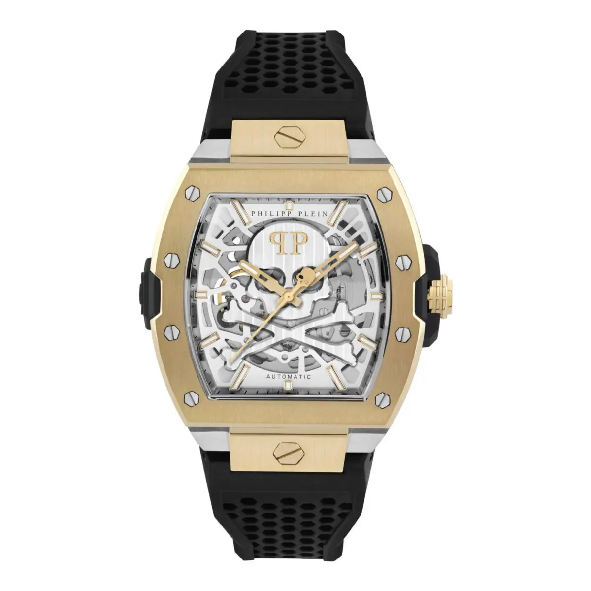 Philipp Plein Mens Two Tone 44mm Strap Fashion Watch