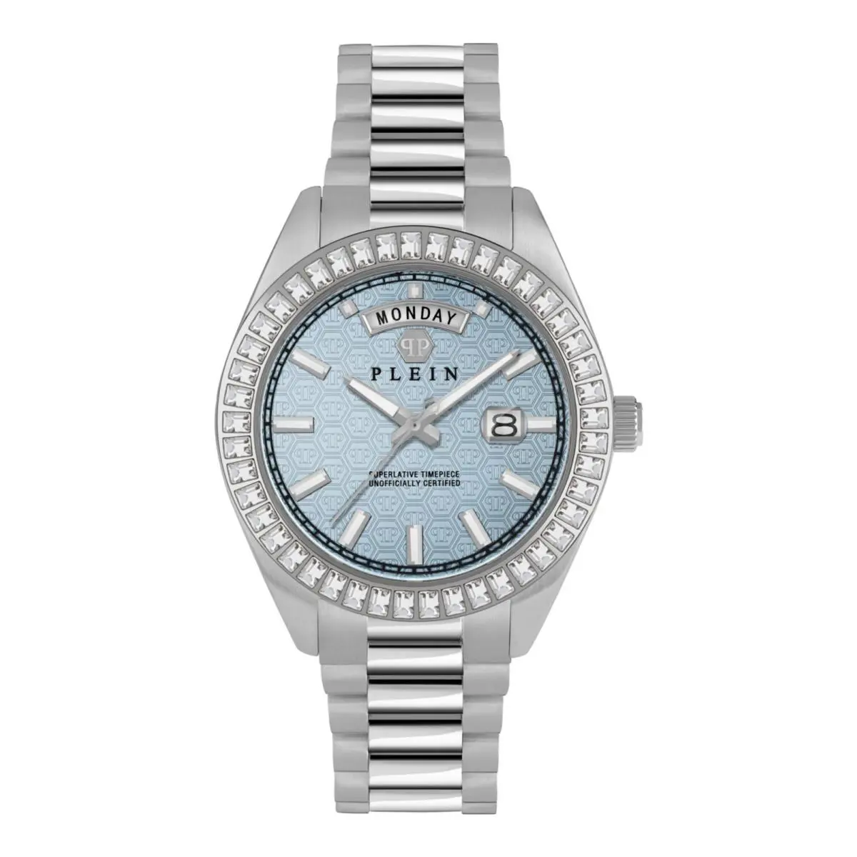 Philipp Plein Mens Stainless Steel 42mm Bracelet Fashion Watch