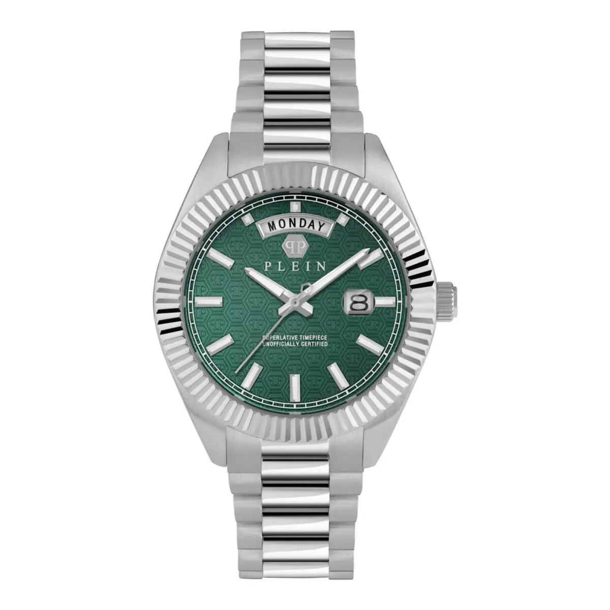 Philipp Plein Mens Stainless Steel 42mm Bracelet Fashion Watch