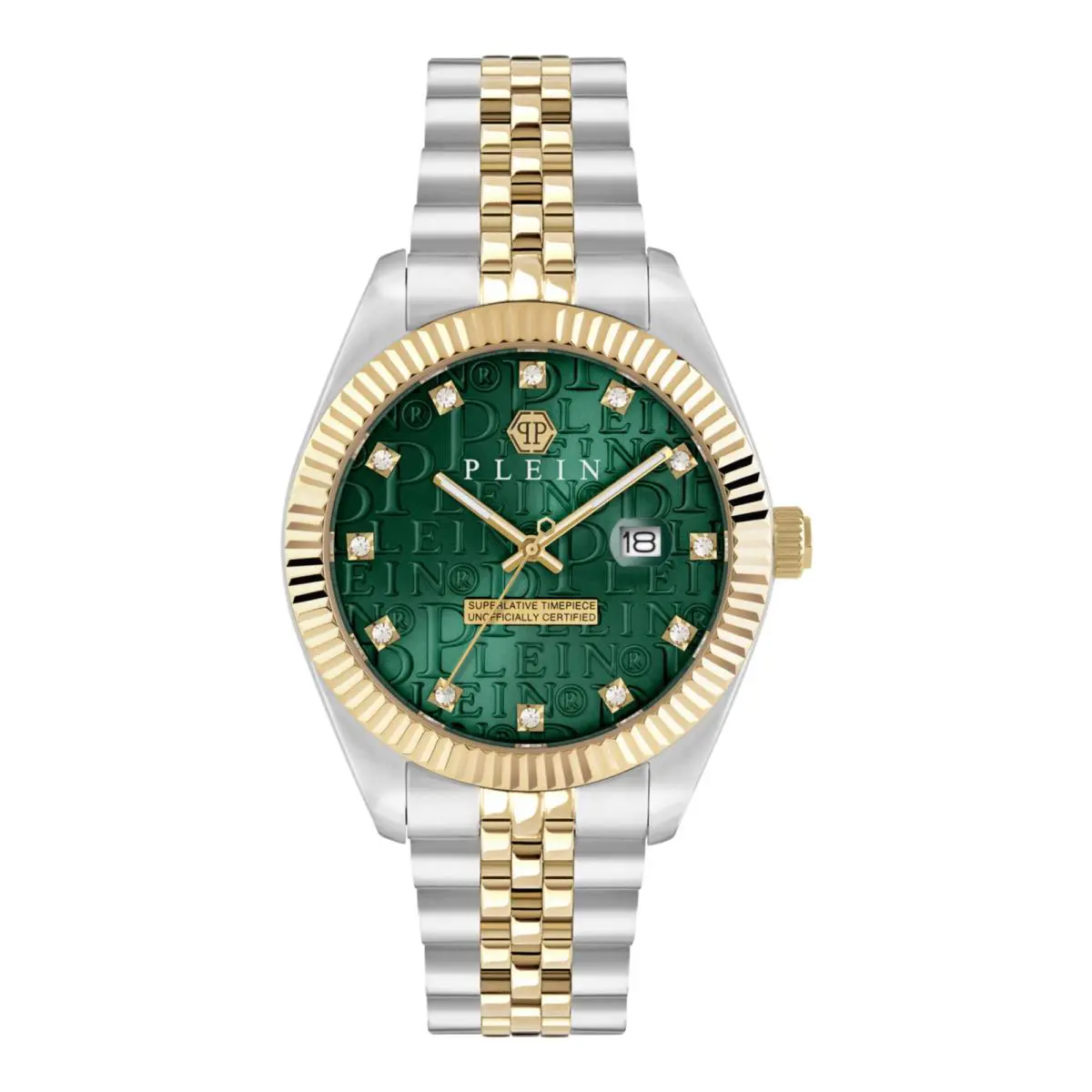 Philipp Plein Mens Two Tone 41mm Bracelet Fashion Watch