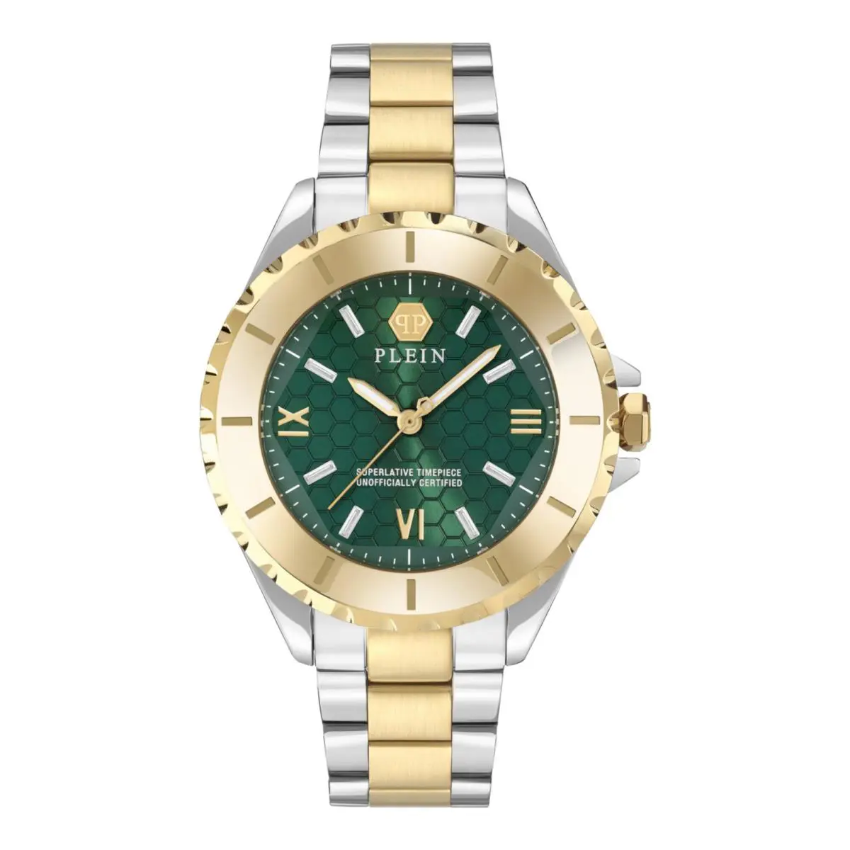 Philipp Plein Womens Two Tone 38mm Bracelet Fashion Watch